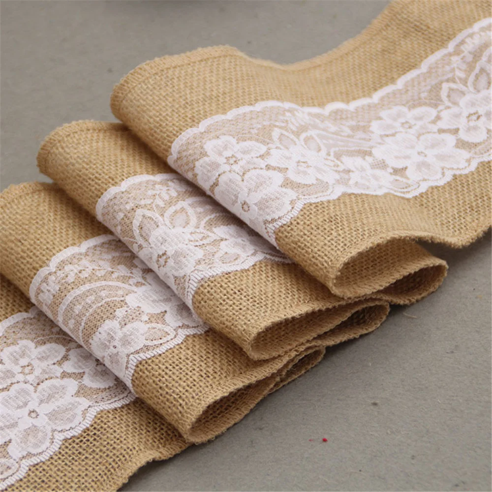 10PC Lniana dekoracja oparcia  – Supply Wedding Venue recenzja i cena