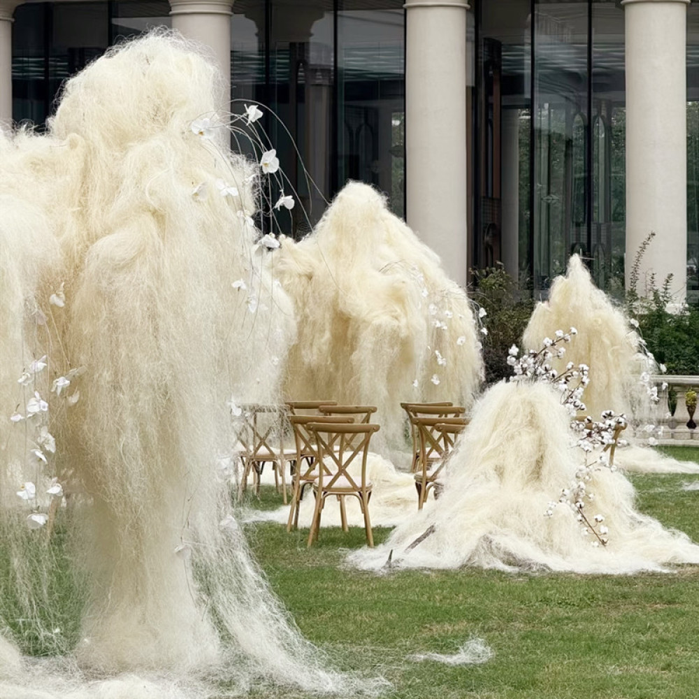 Dekoracyjny kolorowy jedwab z  – Supply Wedding Venue recenzja i cena